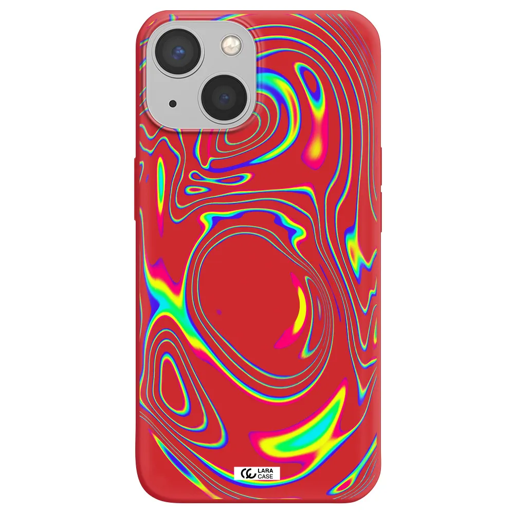 High Vibes Apple iPhone 13 Silicone Imperial Red Case