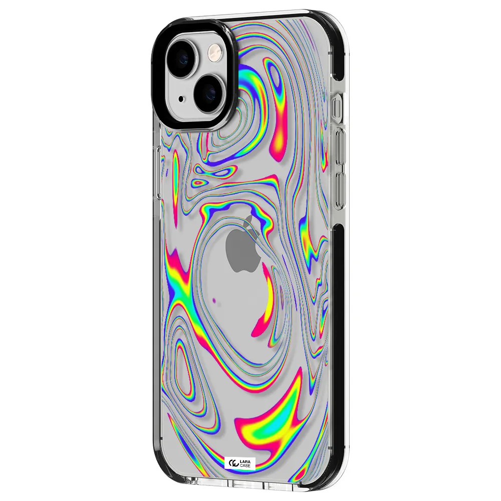 High Vibes Apple iPhone 14 plus impact black border Case