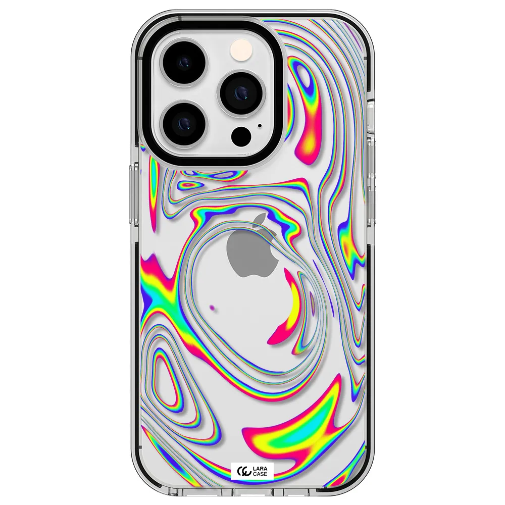 High Vibes Apple iPhone 14 pro impact black border Case