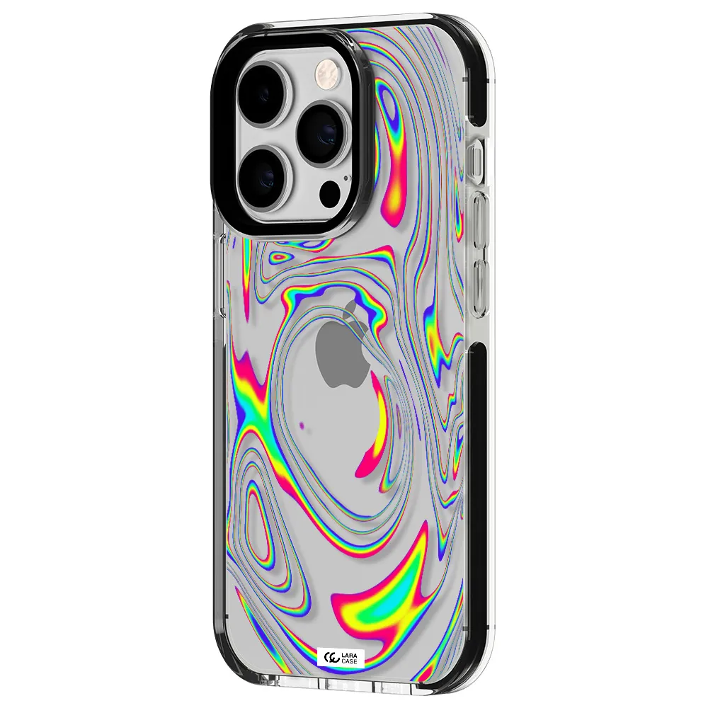 High Vibes Apple iPhone 14 pro impact black border Case