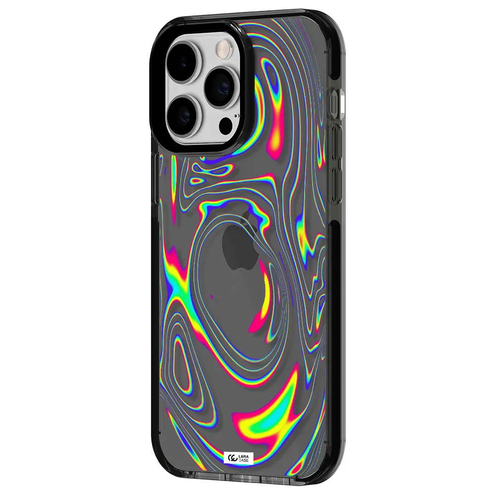 High Vibes Apple iPhone 14 pro max impact Smoke Black Case