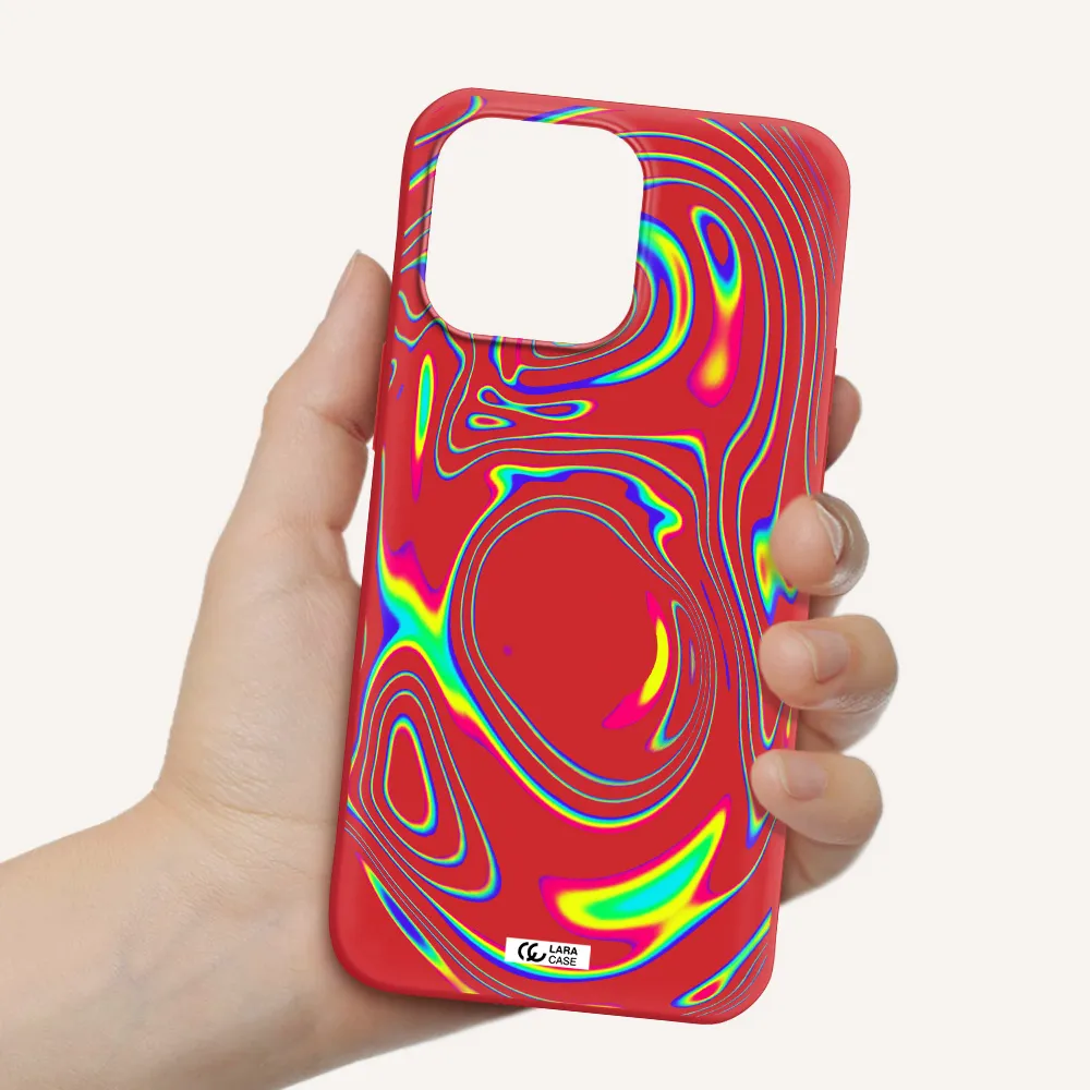 High Vibes Apple iPhone 14 pro max Silicone Imperial Red Case