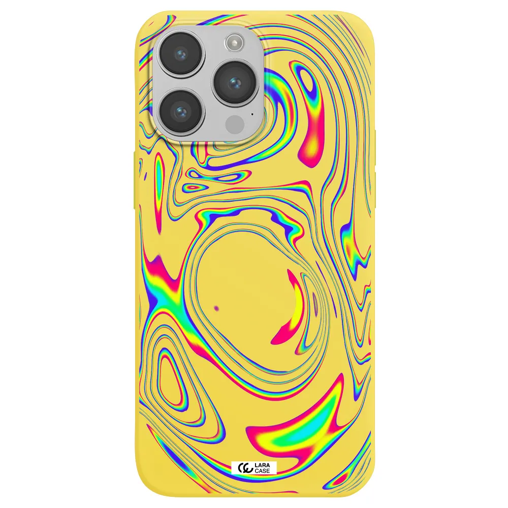 High Vibes Apple iPhone 14 pro Silicone canary yellow Case