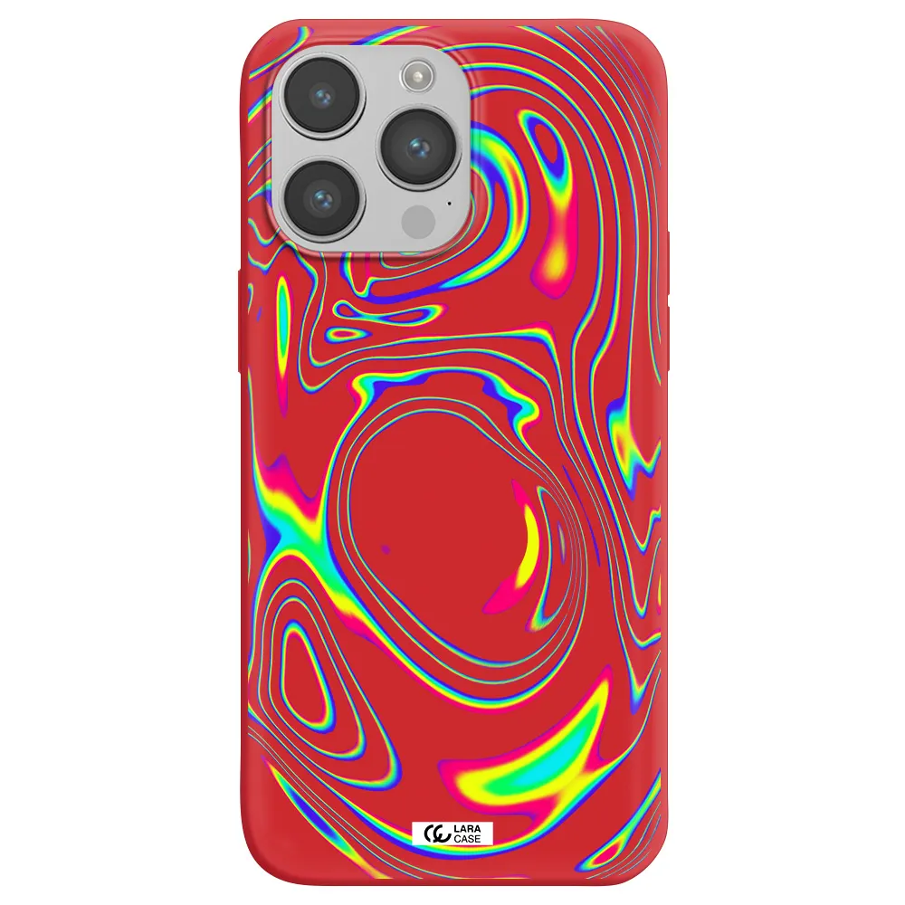 High Vibes Apple iPhone 14 pro Silicone Imperial Red Case