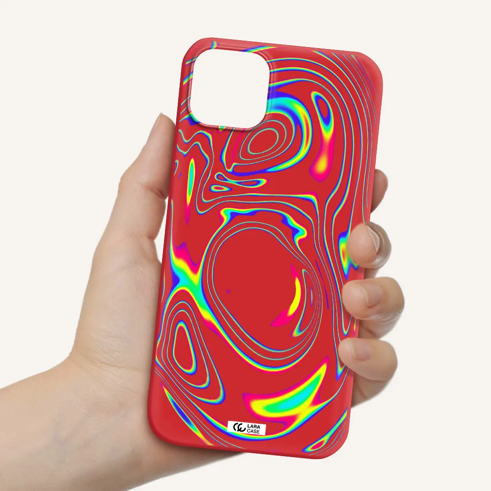 High Vibes Apple iPhone 14 Silicone Imperial Red Case