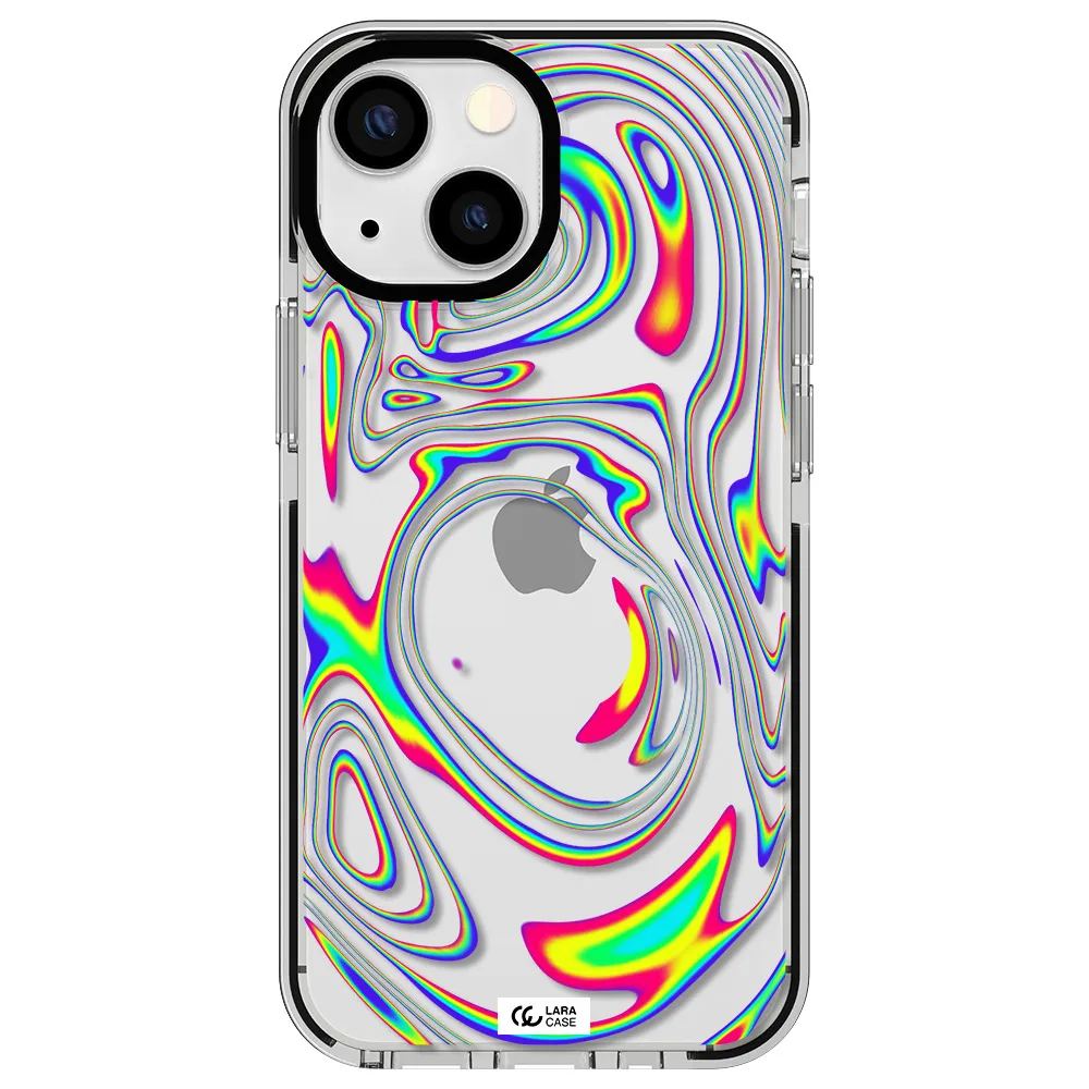High Vibes Apple iPhone 15 impact black border Case