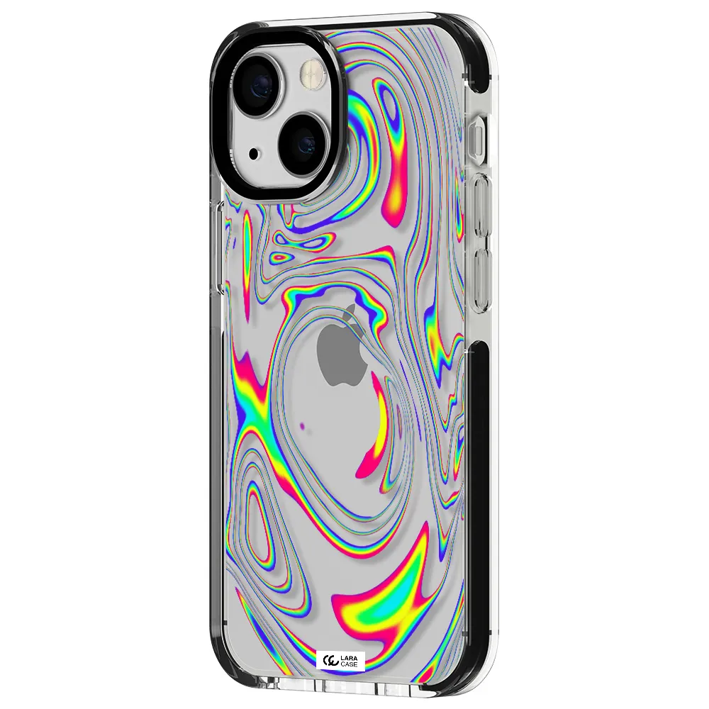 High Vibes Apple iPhone 15 impact black border Case
