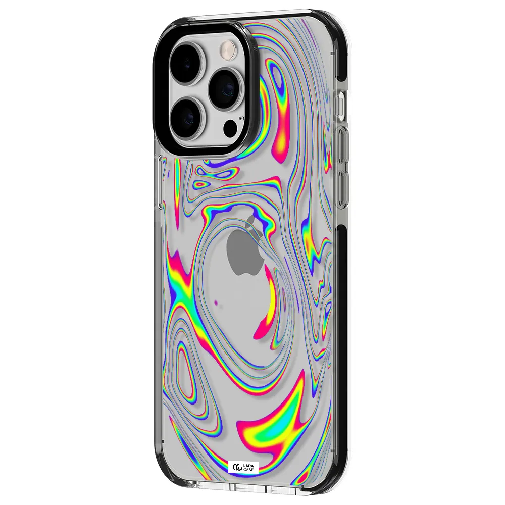 High Vibes Apple iPhone 15 Pro impact black border Case