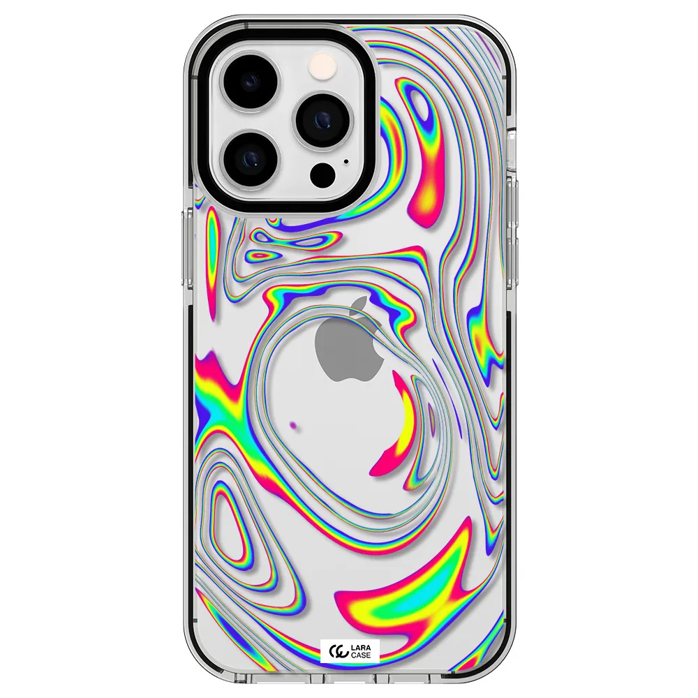 High Vibes Apple iPhone 15 Pro Max impact black border Case