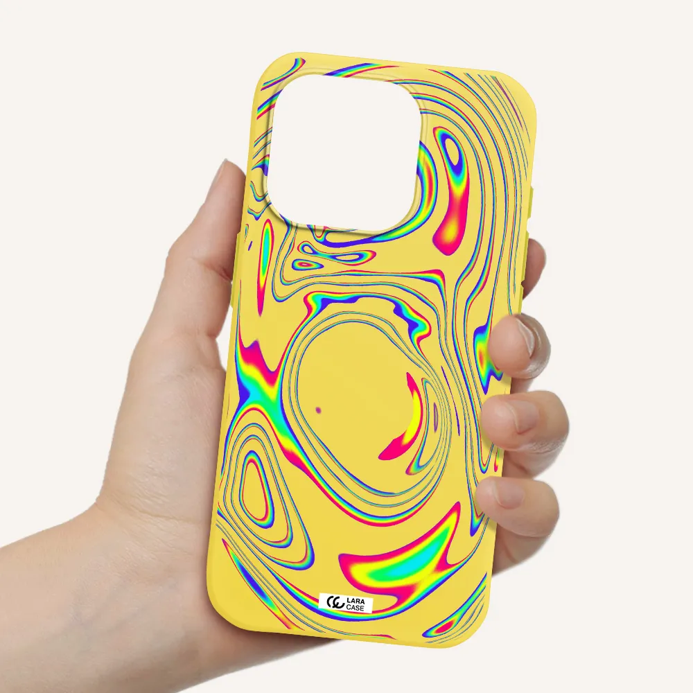 High Vibes Apple Iphone 15 Pro Silicone Canary Yellow Case