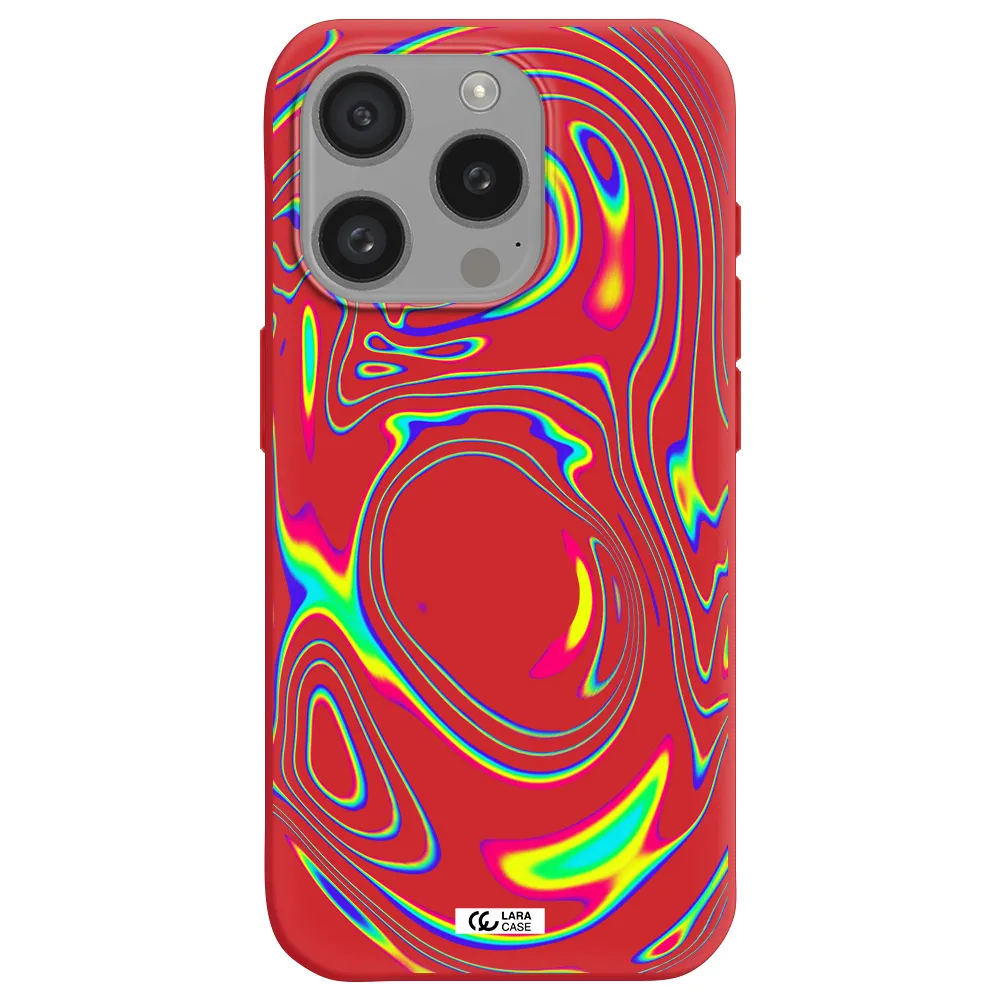 High Vibes Apple Iphone 15 Pro Silicone Imperial Red Case