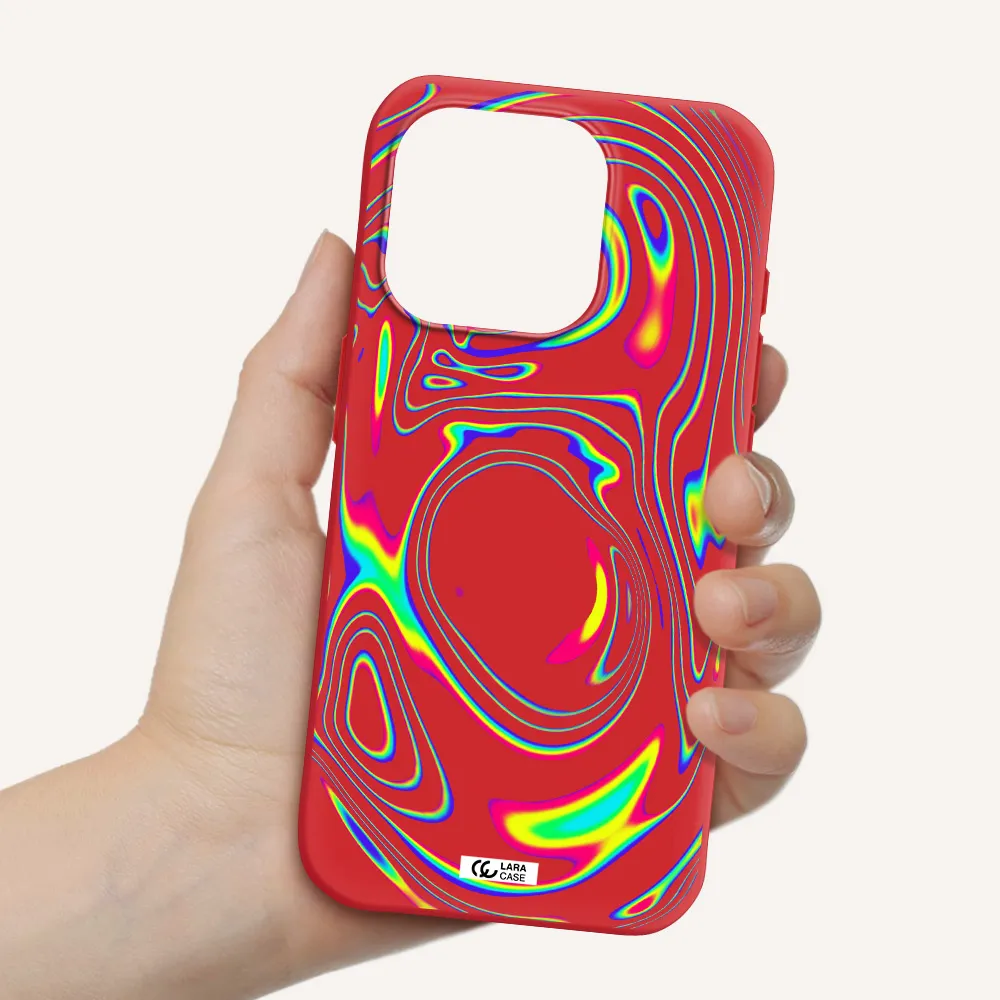 High Vibes Apple Iphone 15 Pro Silicone Imperial Red Case
