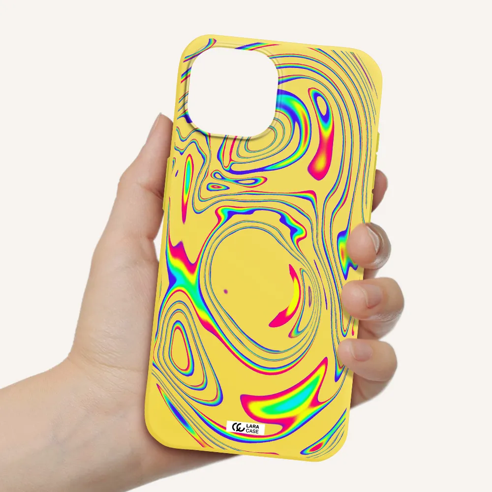 High Vibes Apple iPhone 15 Silicone canary yellow Case