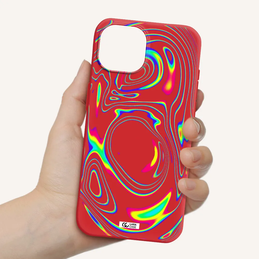 High Vibes Apple Iphone 15 Silicone Imperial Red Case