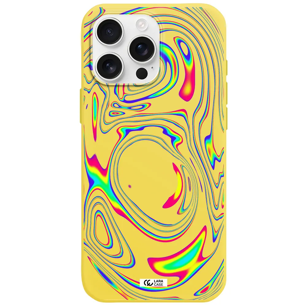 High Vibes Apple Iphone 16 Pro Max Silicone Canary Yellow Case