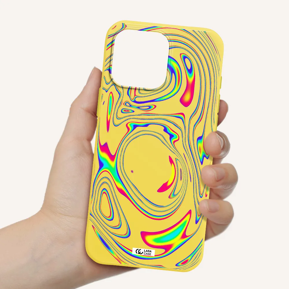 High Vibes Apple Iphone 16 Pro Max Silicone Canary Yellow Case