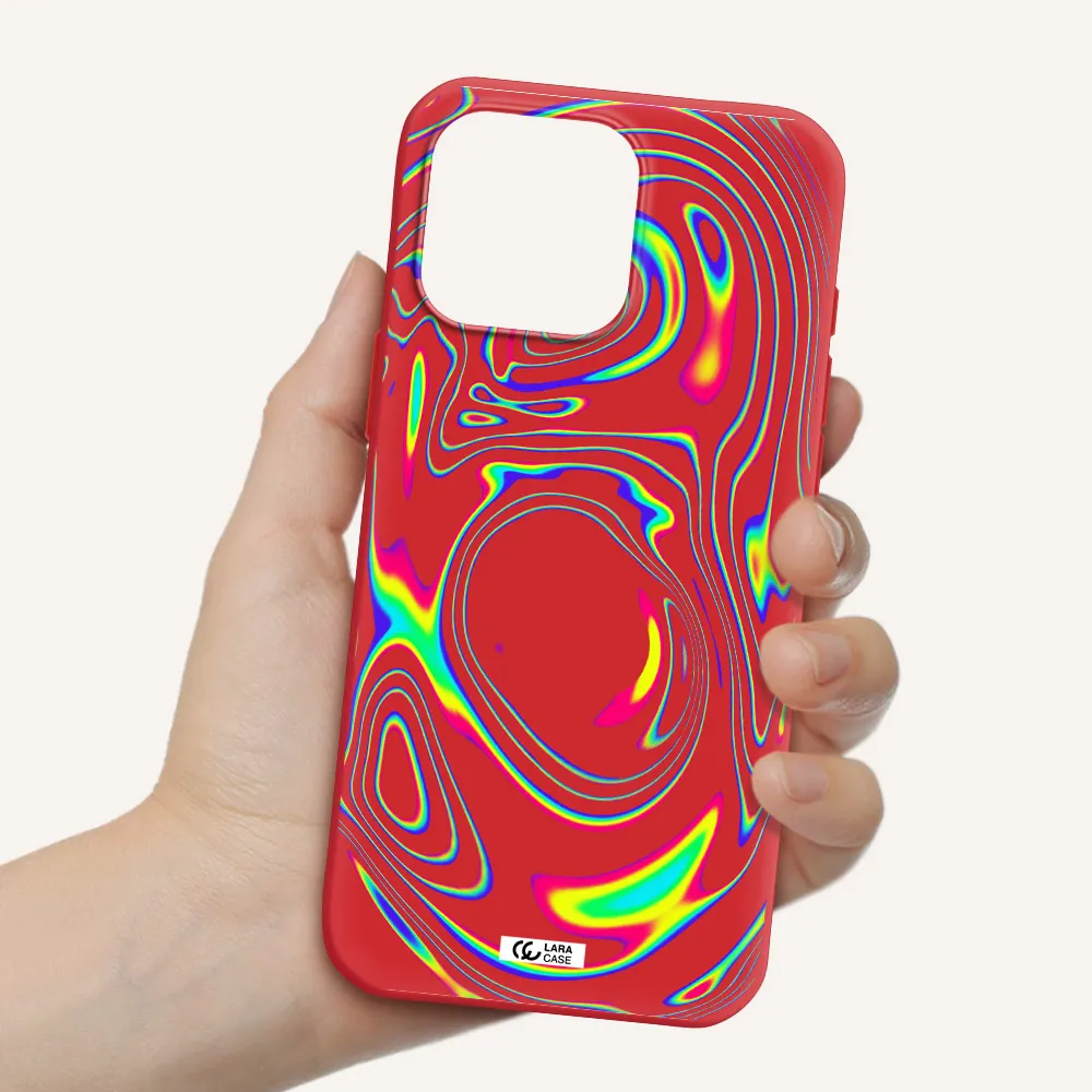 High Vibes Apple Iphone 16 Pro Max Silicone Imperial Red Case