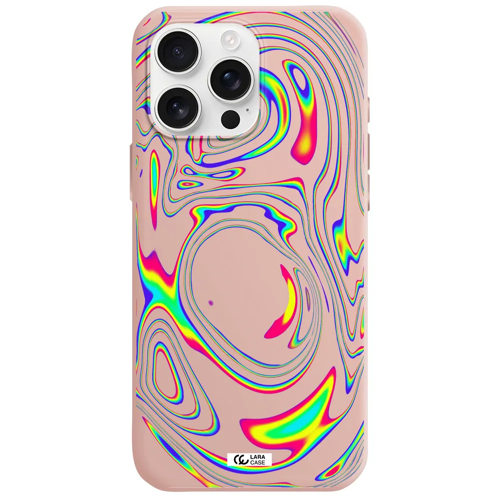 High Vibes Apple Iphone 16 Pro Max Silicone Pastel Pink Case