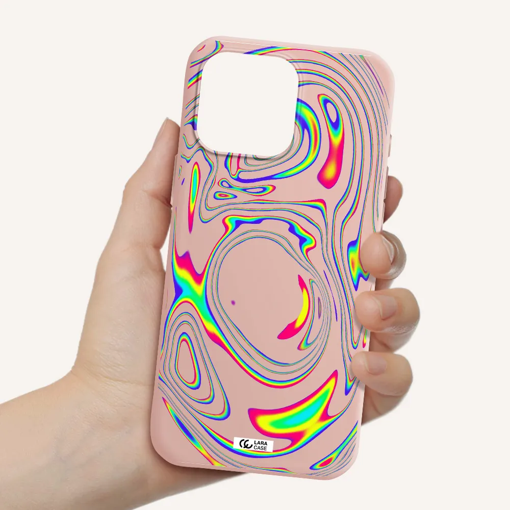 High Vibes Apple Iphone 16 Pro Max Silicone Pastel Pink Case