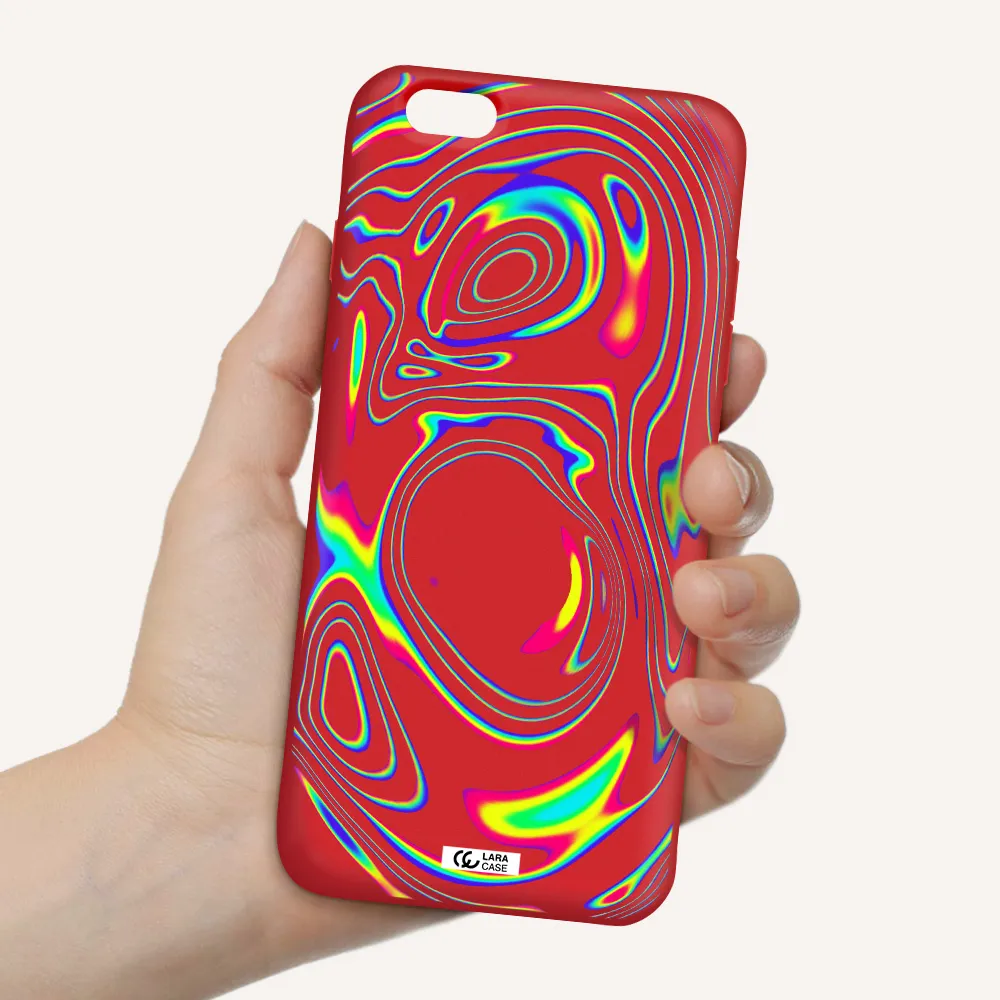 High Vibes Apple iPhone 6 plus Silicone Imperial Red Case
