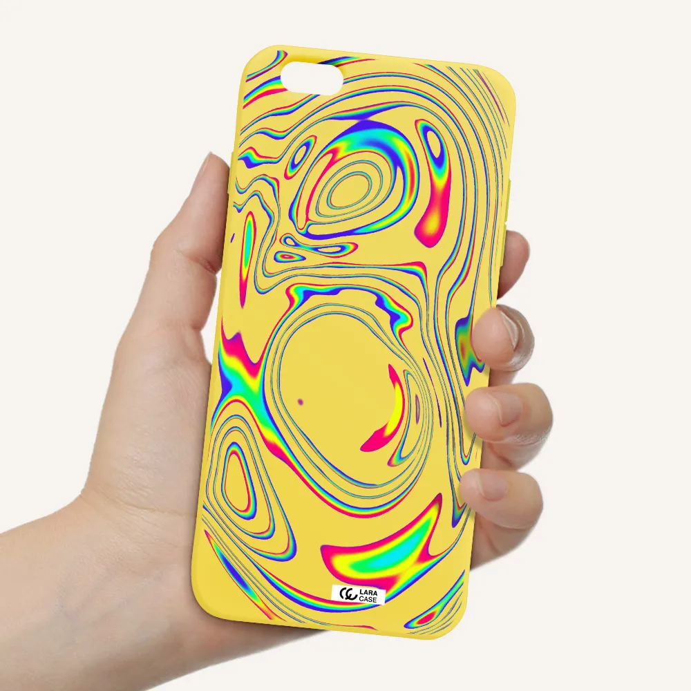 High Vibes Apple iPhone 6 s plus Silicone canary yellow Case