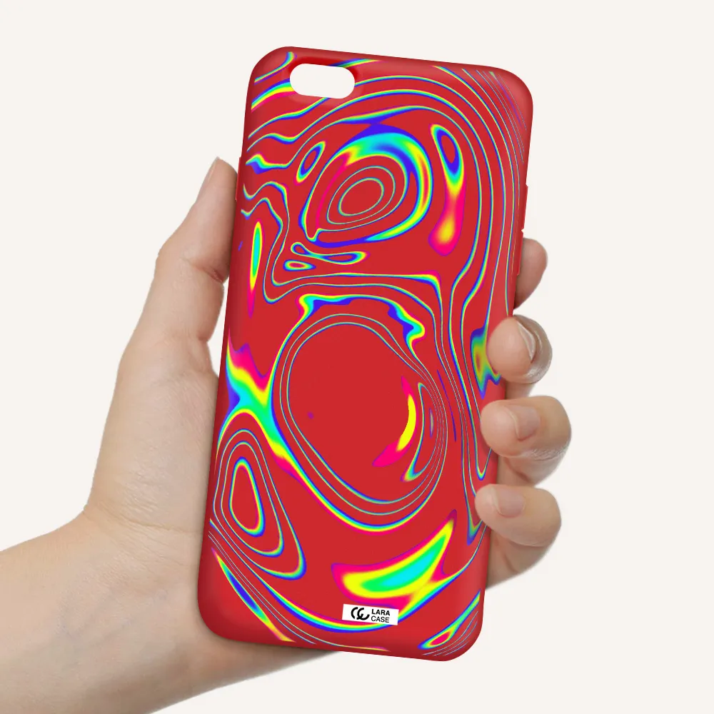 High Vibes Apple iPhone 6 s plus Silicone Imperial Red Case