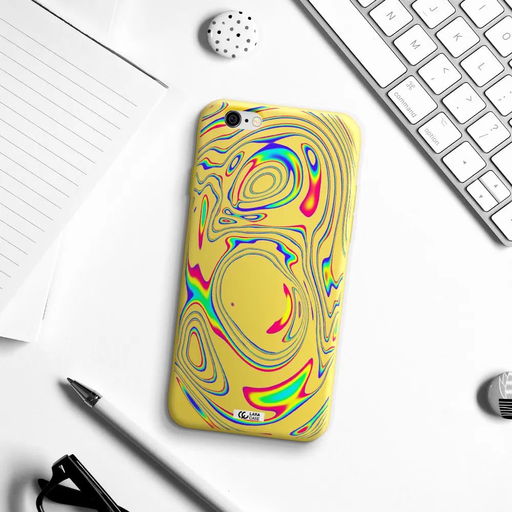 High Vibes Apple iPhone 6 Silicone canary yellow Case