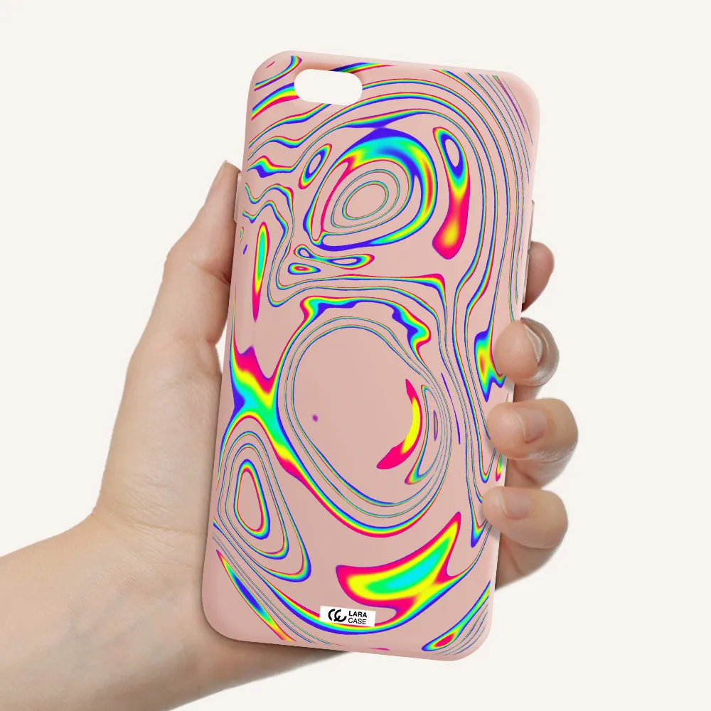 High Vibes Apple iPhone 6 Silicone pastel pink Case