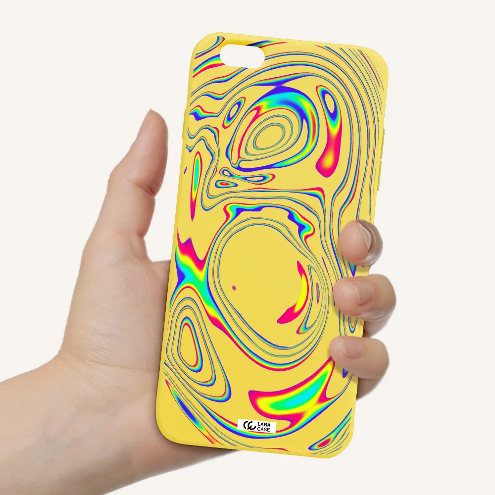 High Vibes Apple iPhone 6S Silicone canary yellow Case