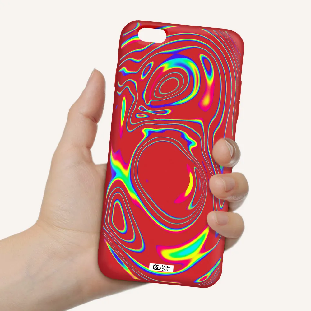 High Vibes Apple iPhone 6S Silicone Imperial Red Case