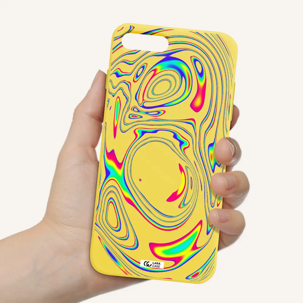 High Vibes Apple iPhone 7 plus Silicone canary yellow Case