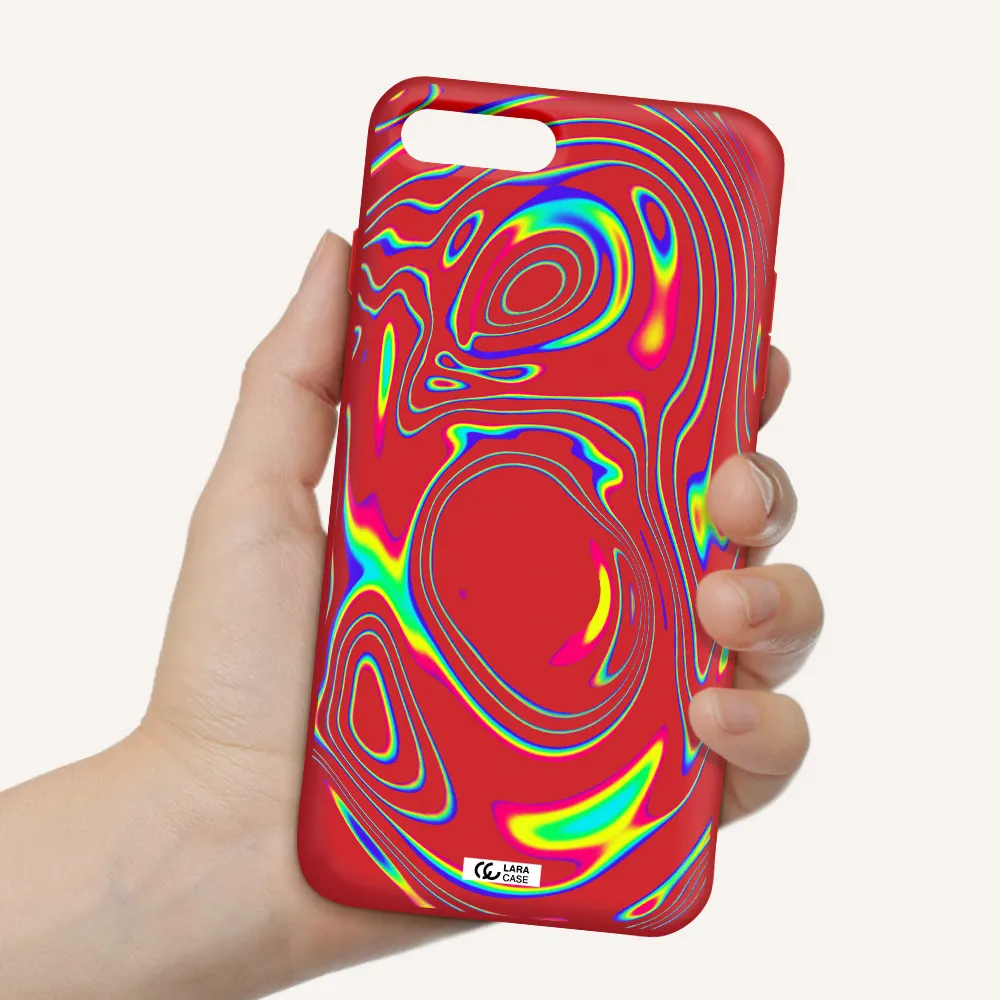 High Vibes Apple iPhone 7 plus Silicone Imperial Red Case