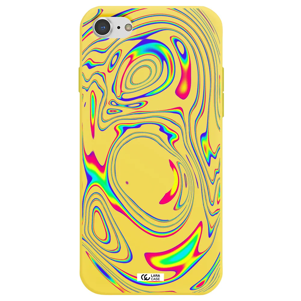 High Vibes Apple iPhone 7 Silicone canary yellow Case