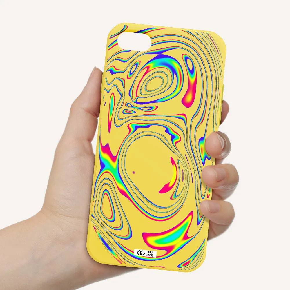 High Vibes Apple iPhone 7 Silicone canary yellow Case