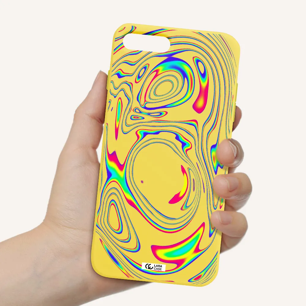 High Vibes Apple iPhone 8 plus Silicone canary yellow Case
