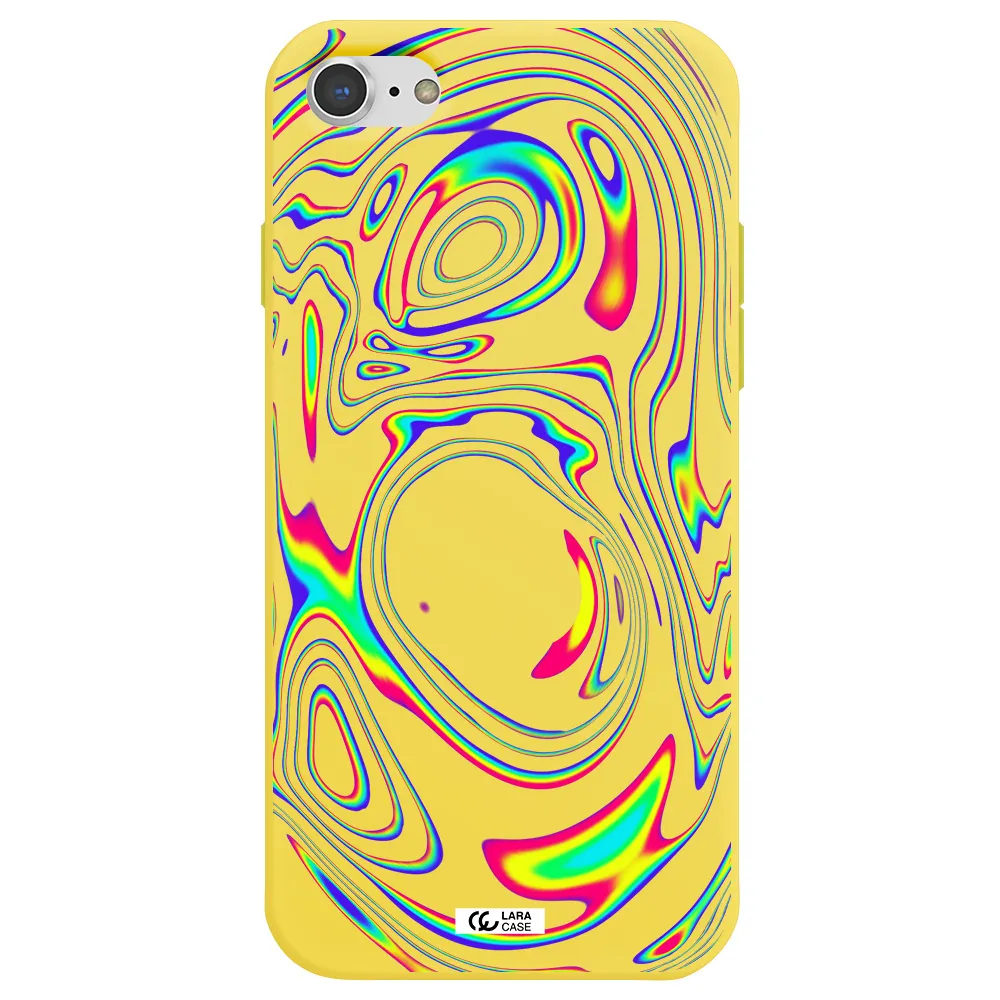 High Vibes Apple iPhone 8 Silicone canary yellow Case