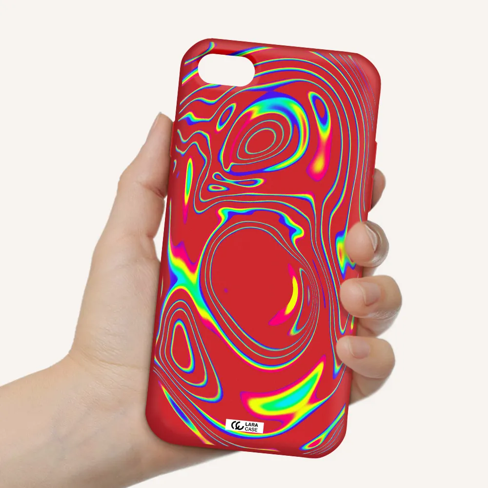 High Vibes Apple iPhone 8 Silicone Imperial Red Case