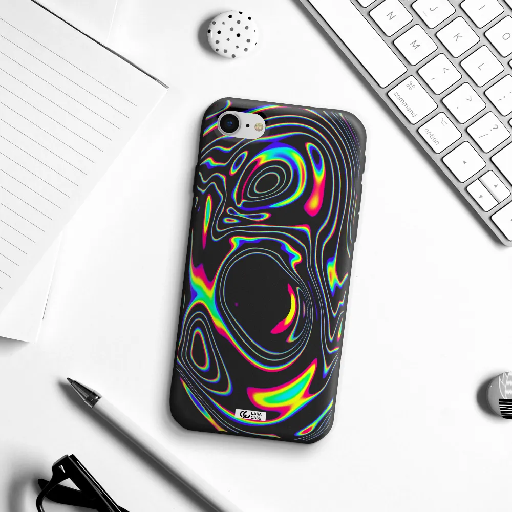 High Vibes Apple iPhone se 2020 Silicone black Case
