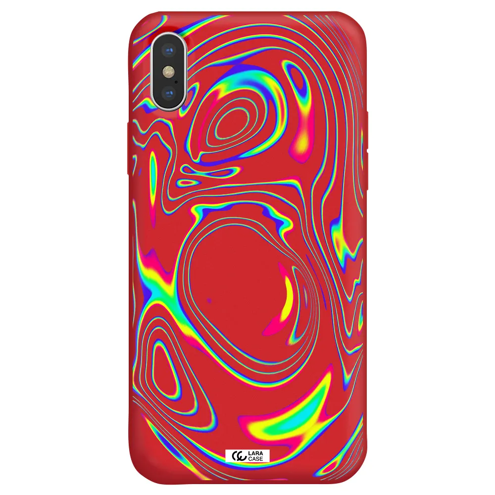 High Vibes Apple iPhone X Silicone Imperial Red Case