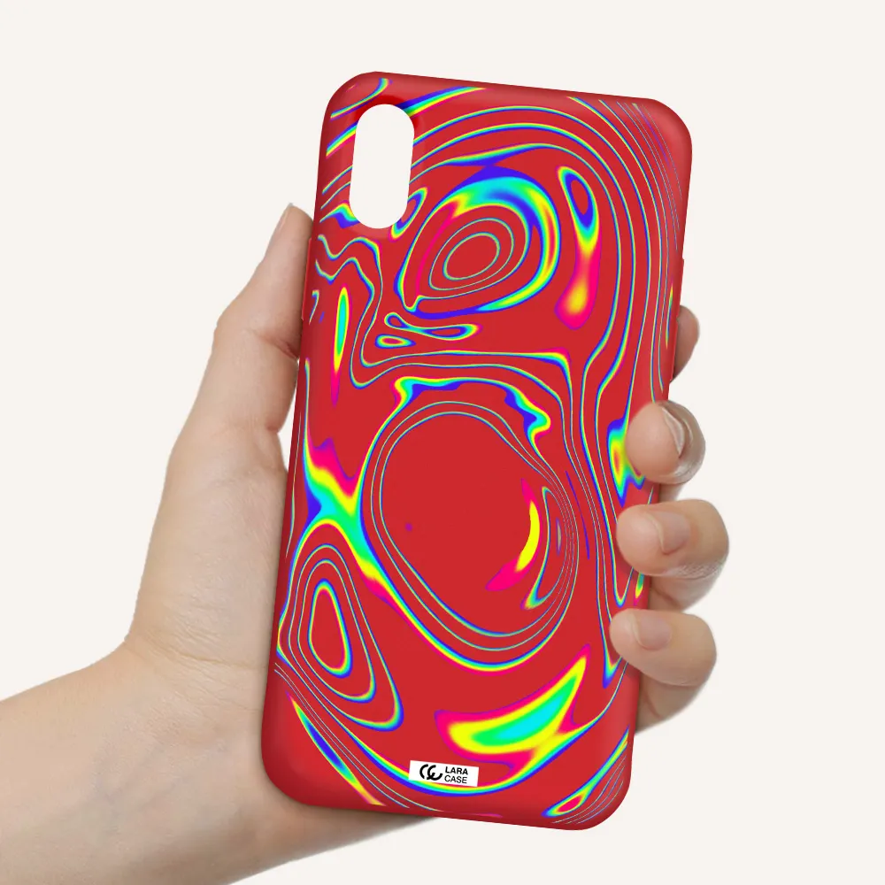 High Vibes Apple iPhone X Silicone Imperial Red Case