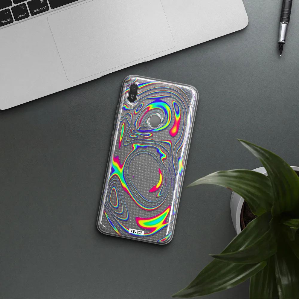 High Vibes Huawei Y6 2019 Clear TPU Case