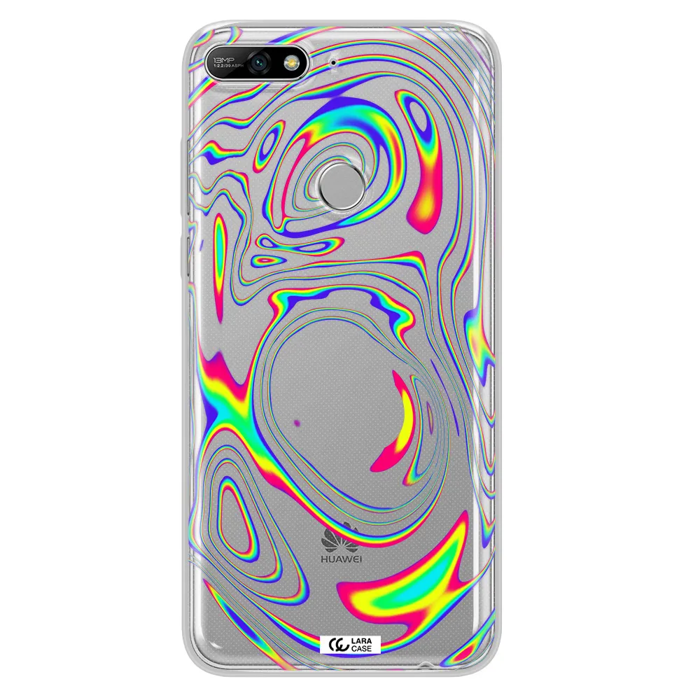 High Vibes Huawei Y7 2018 Clear TPU Case