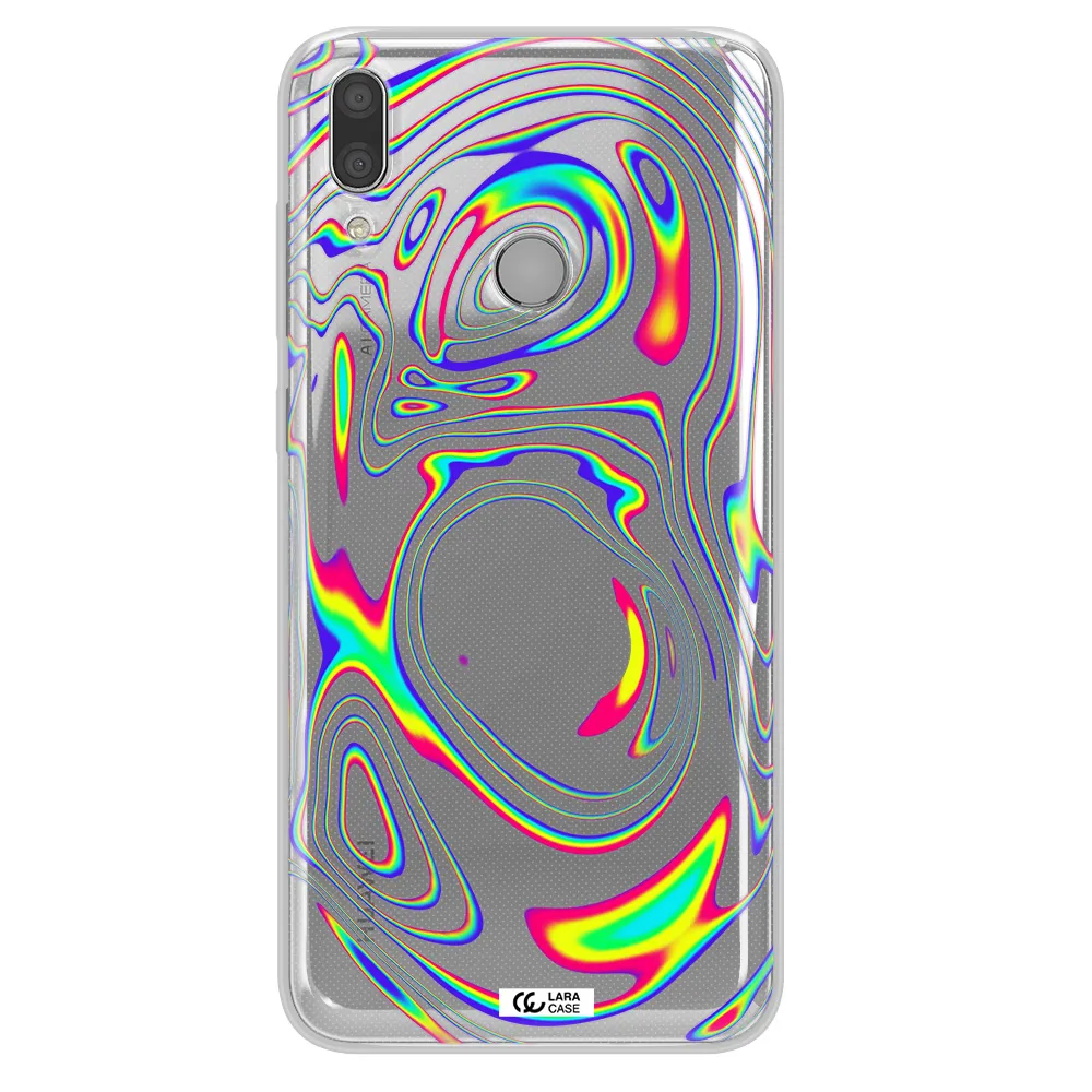 High Vibes Huawei Y7 2019 Clear TPU Case