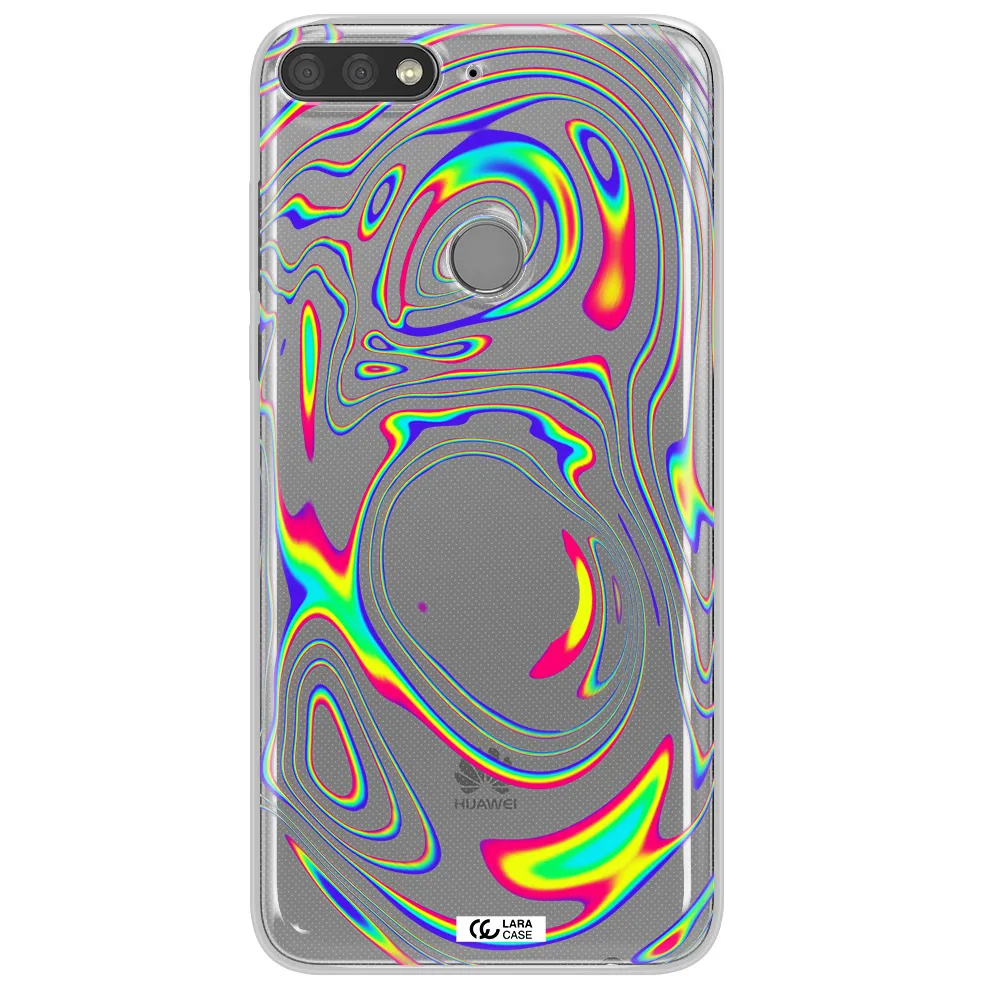 High Vibes Huawei Y7 Prime 2018 Clear TPU Case