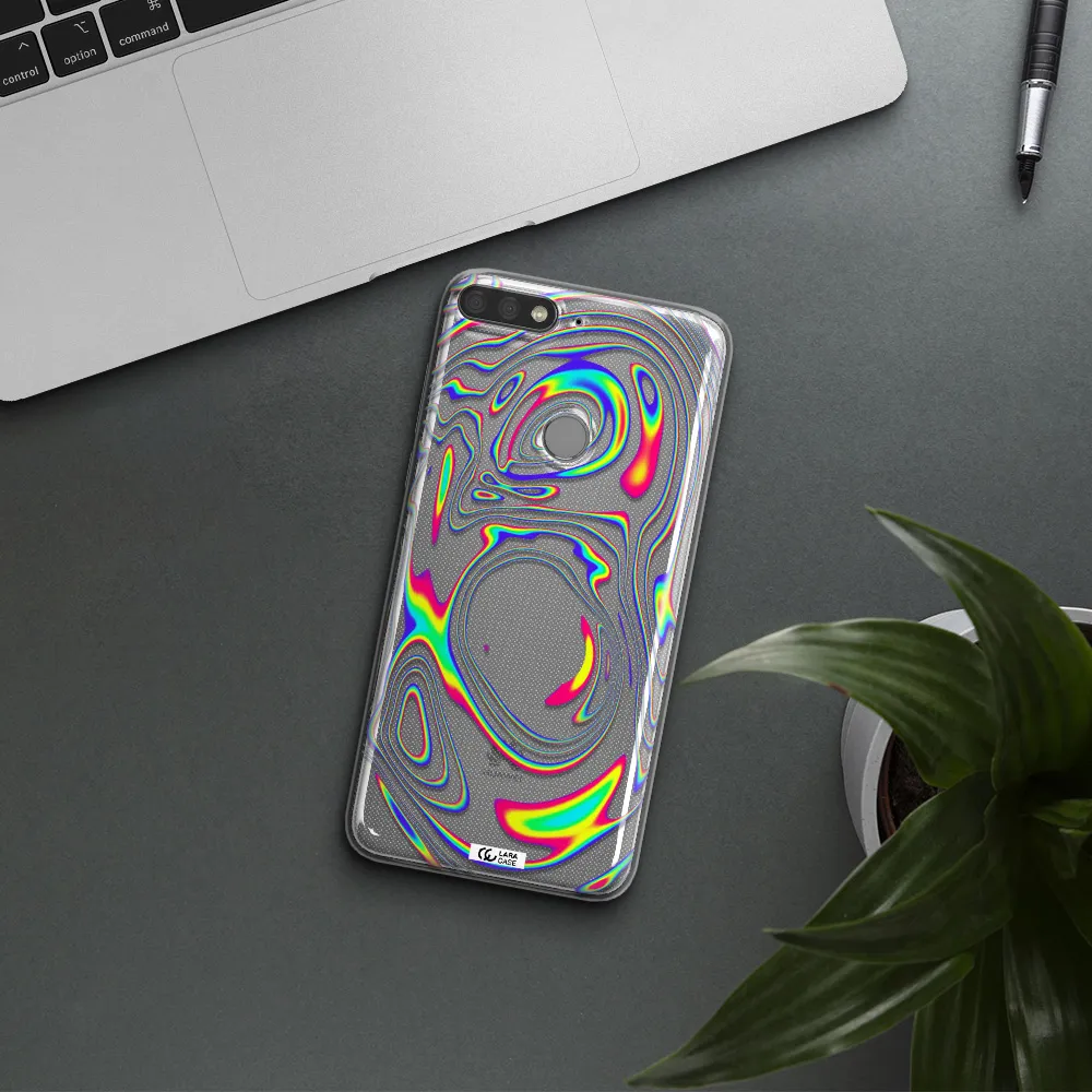 High Vibes Huawei Y7 Prime 2018 Clear TPU Case