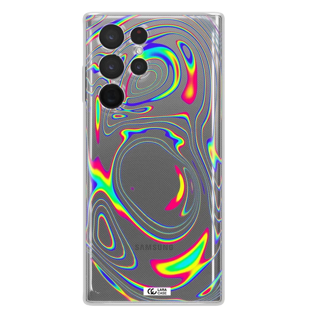 High Vibes Samsung S 22 Ultra Clear TPU Case