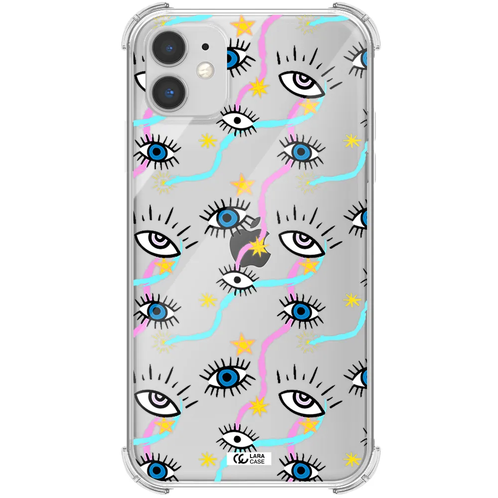 Eye And Ribbon Apple iPhone 11 Clear PC Case