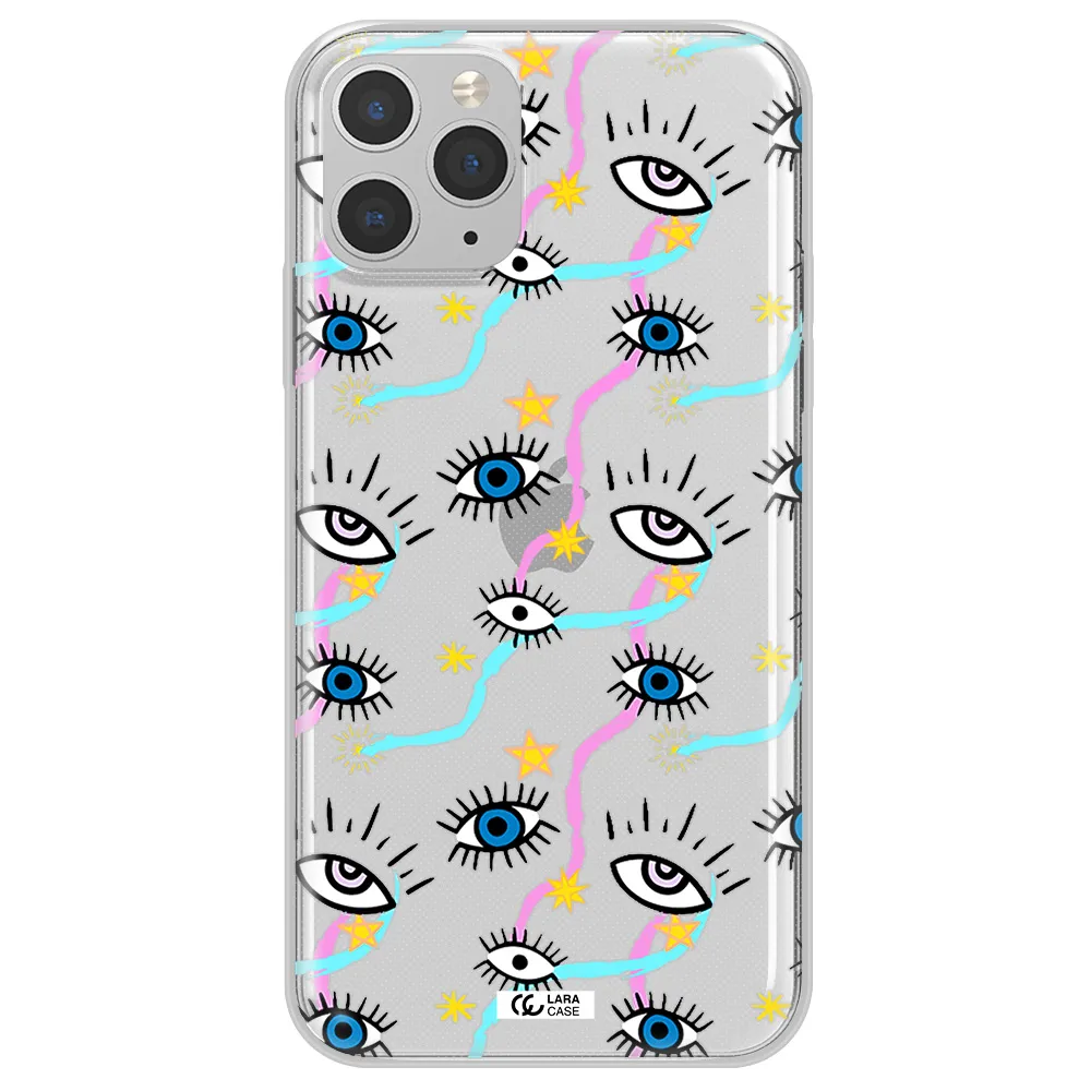 Eye And Ribbon Apple iPhone 11 pro Clear TPU Case