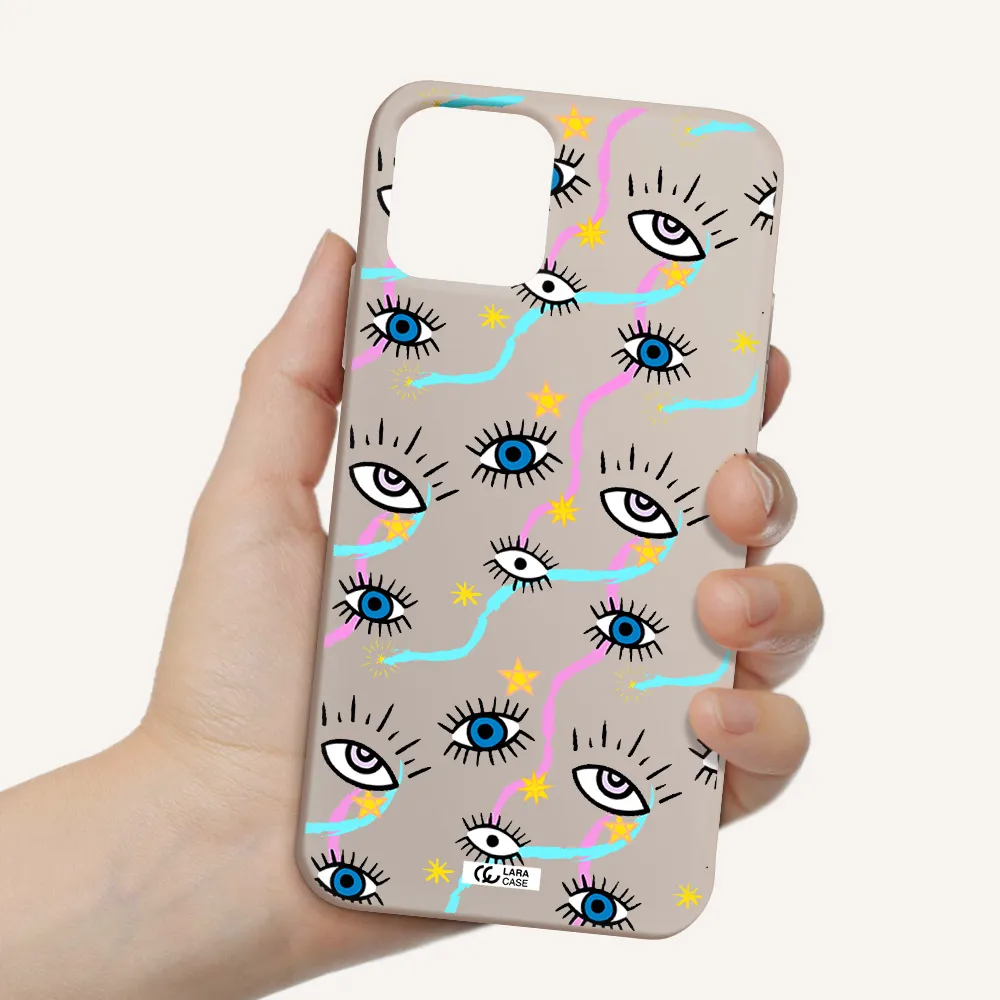 Eye And Ribbon Apple iPhone 11 pro max Silicone Stone Case