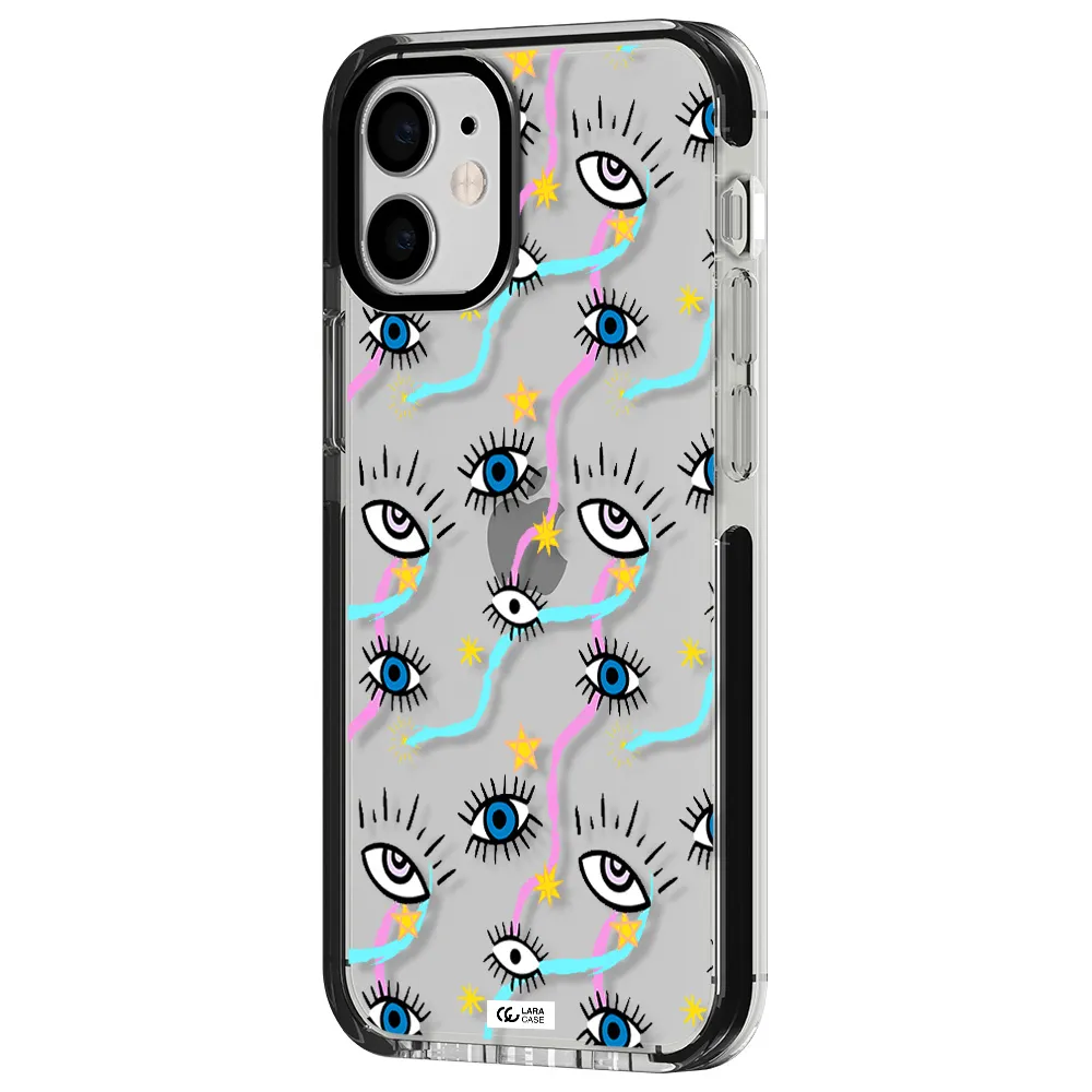 Eye And Ribbon Apple iPhone 12 mini impact black border Case